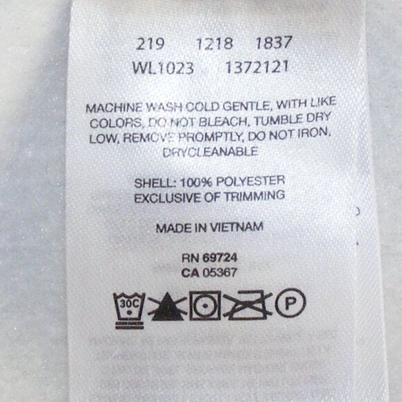 COLUMBIA Fleece Vest, M, White, Sleeveless, Zipper front, Pockets - Picture 11 of 11